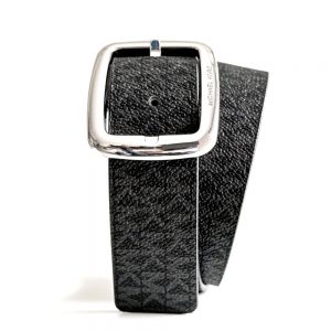 Michael Kors | חגורה דו צדדית חום/שחור לוגו מייקל קורס