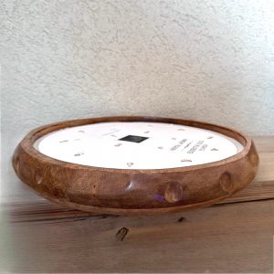 Housedeco- נר יסמין יוקרתי בכלי עץ טיק ענק