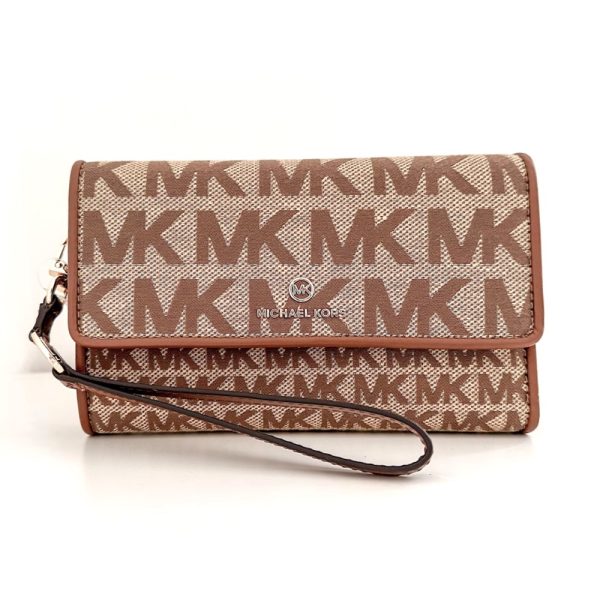 Michael Kors | ארנק/קלאץ׳ לסלולר לוגו חום מייקל קורס