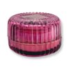 Ronari Home-נר בצנצנת זכוכית סגולה גרייפרוט רימון
