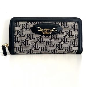 Ralph Lauren | ארנק לוגו שחור/אפור ראלף לורן