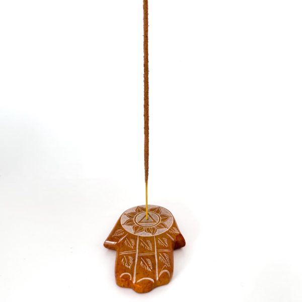 Incense | מעמד אבן חמסה חום להדלקת קטורת