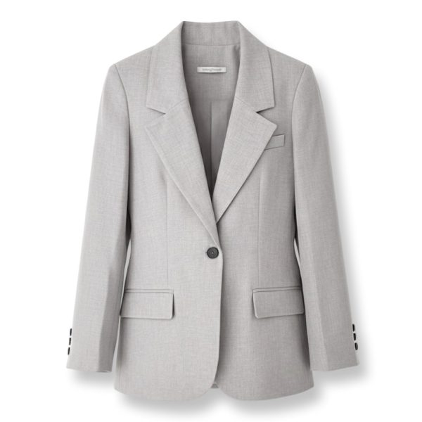 Biancoghiaccio | בלייזר מחויט אפור ביאנקוג’אצ’יו