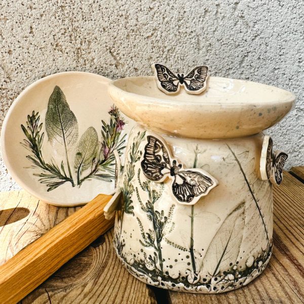 La Nette Porcelain | מבער פרפרים עבודת יד