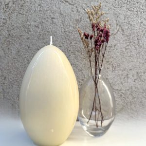 Housedeco-מארז מעוצב נר אובלי אופוויט ואגרטל