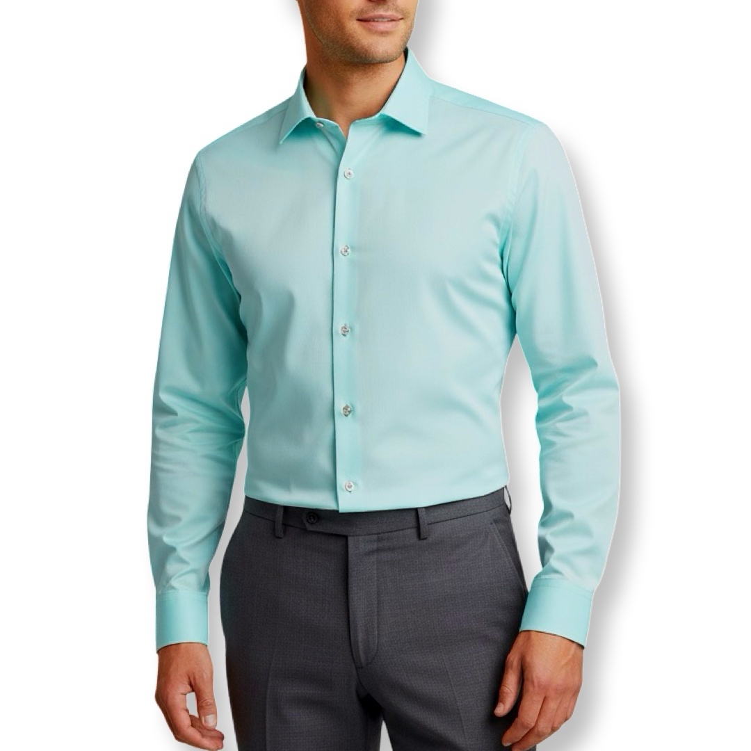 Calvin Klein | חולצה אלגנטית ירוק בהיר קלווין קליין