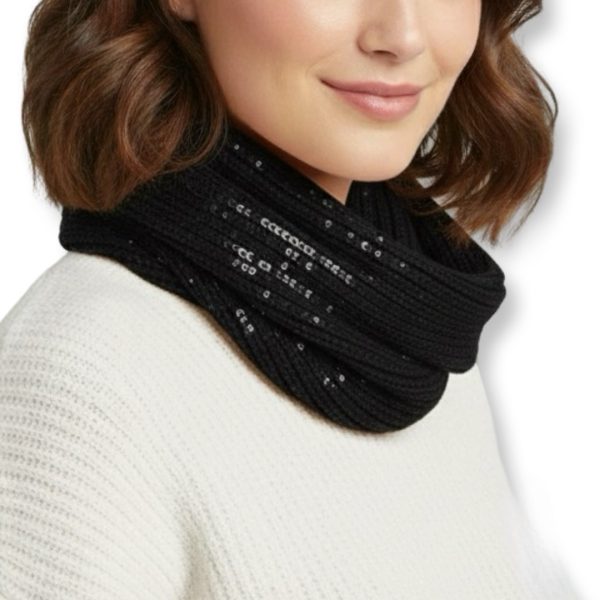 Ronari Scarf | צעיף אינפיניטי אופנתי שחור