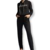 Emporio Armani | חליפת טרנינג בהדפס לוגו שחור אימפוריו ארמני