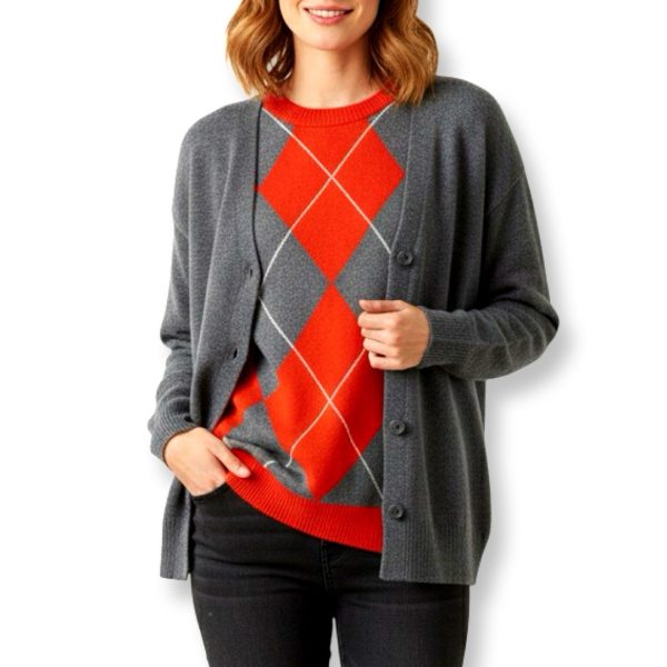 Maryley | קרדיגן דק אופנתי בצבע אפור מארילי