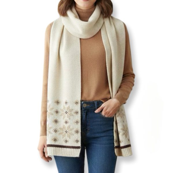 Charter Club | צעיף בז׳ פלייק צ׳רטר קלאב