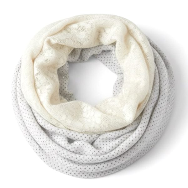 Echo | צעיף אינפיניטי לבן אצ’ו