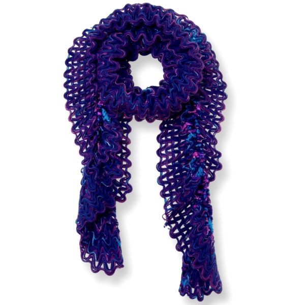 Charter Club | צעיף שניל סרוג כחול-סגול צ׳רטר קלאב