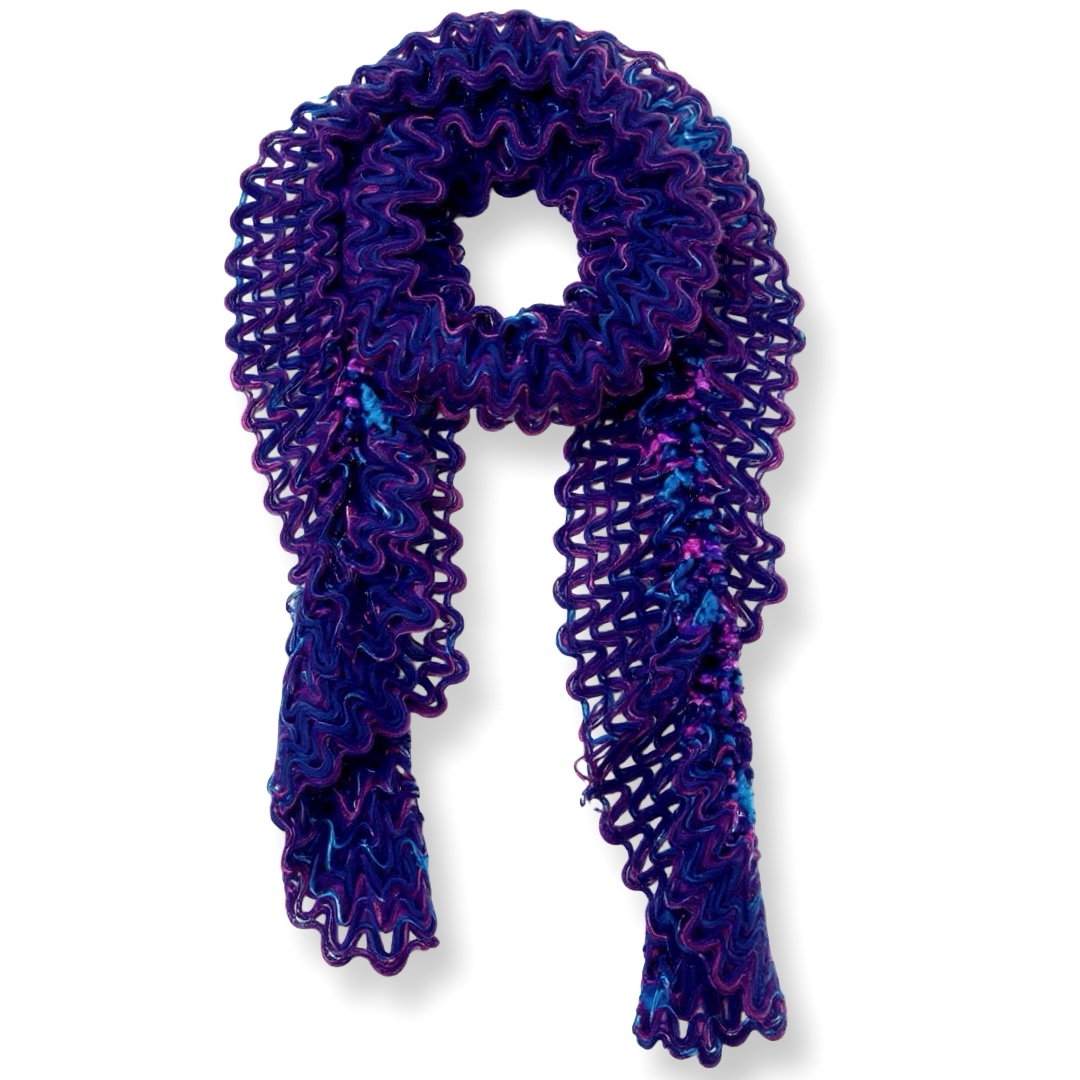 Charter Club | צעיף שניל סרוג כחול-סגול צ׳רטר קלאב