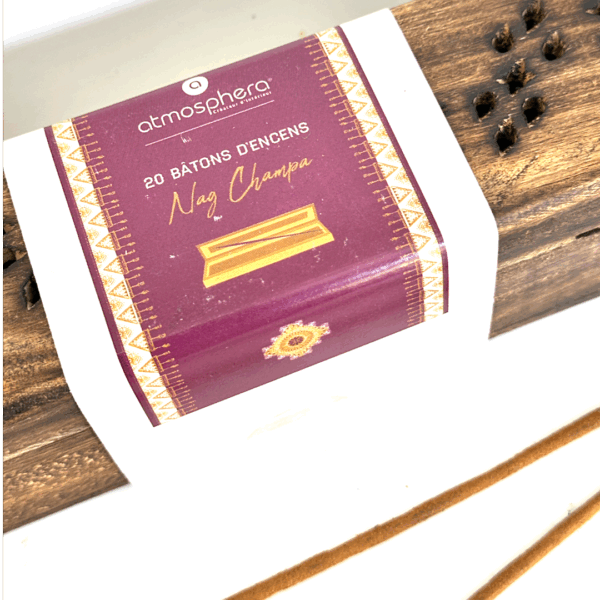 Incense | מעמד/קלמר לקטורות מעץ מנגו הקטורת כולל קטורות נאג צ’מפה