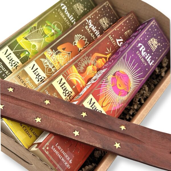 Incense | מארז 4 קטורות הימלאי פרימיום ״אנרגיית ריפוי ושלווה״ ומעמד קטורת