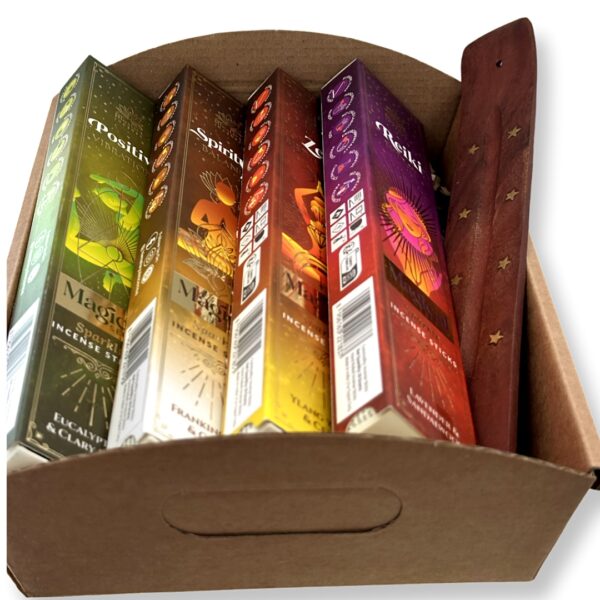 Incense | מארז 4 קטורות הימלאי פרימיום ״אנרגיית ריפוי ושלווה״ ומעמד קטורת