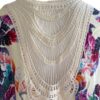 Roffe Accessories | קימונו עליונית לבן צבעוני רוף אקססוריס