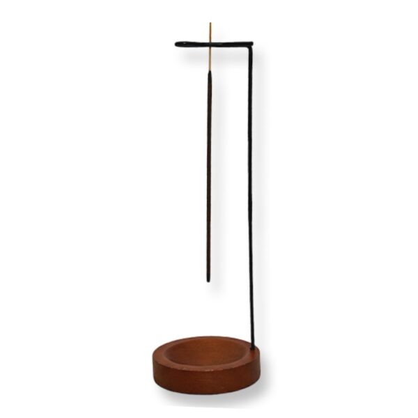 Incense | מעמד/מחזיק קטורת מעוצב עם מגש עץ חום