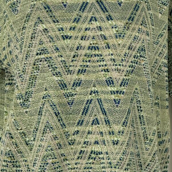 Missoni | חולצת סריג מנצנצת בטקסטורת זיג-זג גרינגולד מיסוני