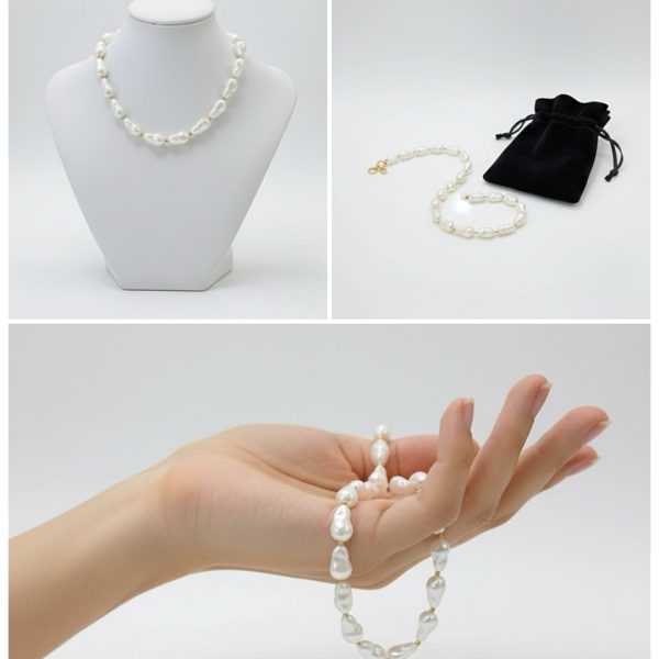 Joyas -מחרוזת ״פנינים״ בארוק וזהב מודרנית ג'ויה