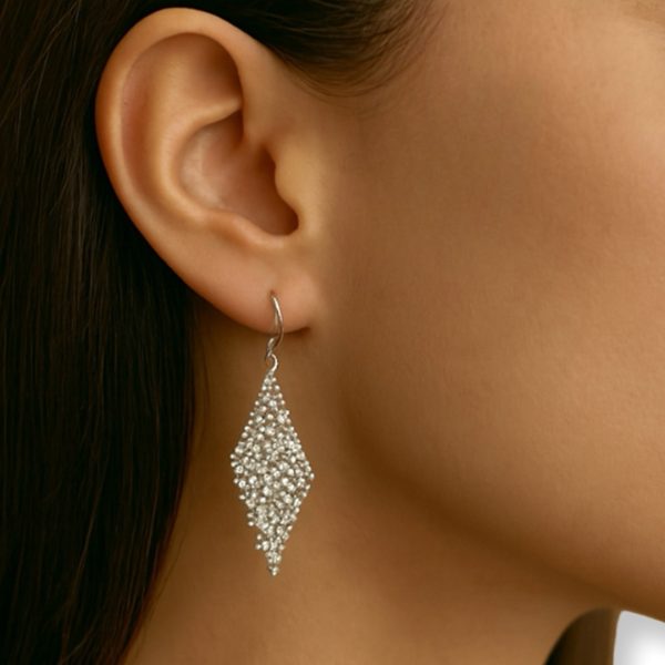 Charm -עגילי קריסטל טיפה מנצנצים צ'ארם