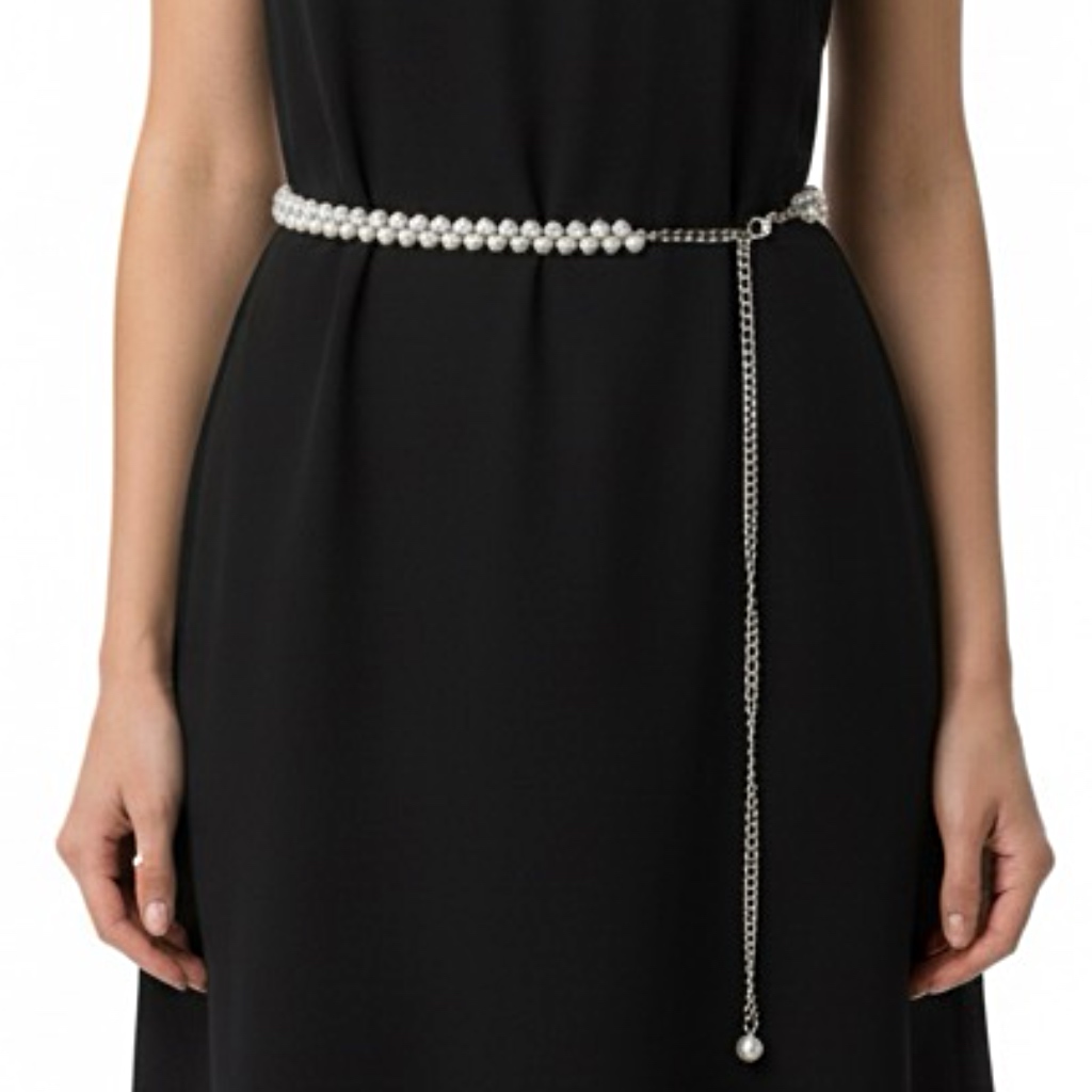 LeaLab | חגורת שרשרת פנינים כפולה ליאלב