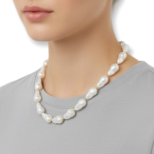 Joyas -מחרוזת ״פנינים״ בארוק וזהב מודרנית ג'ויה