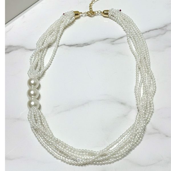 Joyas -מחרוזת ״פנינים״ ארוכה טריו חרוזים מודרנית ג'ויה