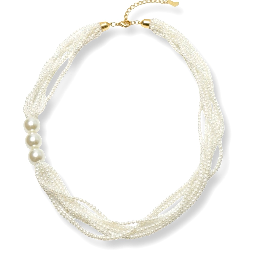 Joyas -מחרוזת ״פנינים״ ארוכה טריו חרוזים מודרנית ג'ויה