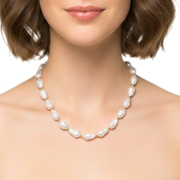 Joyas -מחרוזת ״פנינים״ בארוק וזהב מודרנית ג'ויה