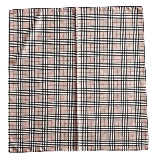 Seta | צעיף משי דו-צדדי פייזלי ומשבצות צבעוני סטה