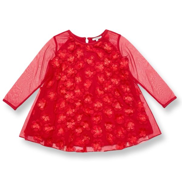 Bardot | שמלת פרחים אדומה ברדו