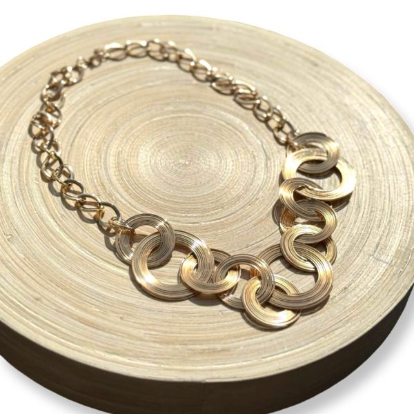 Joyas -שרשרת לינקים עבים מוזהבים ג'ויה