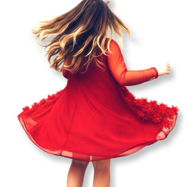 Bardot | שמלת פרחים אדומה ברדו