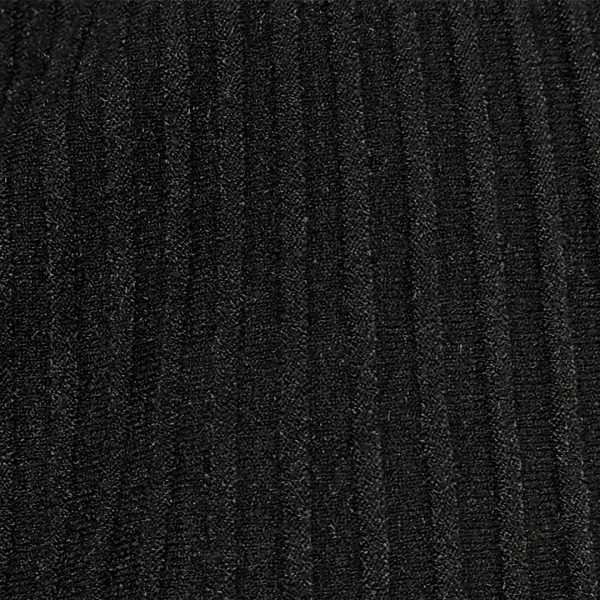 J-Clair | חצאית ריב ארוכה סרוגה ונוחה צבע שחור ג׳וקלייר