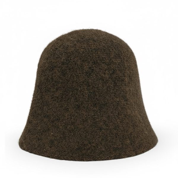 Ciel écarlate | כובע באקט קטיפתי אופנתי צבע חום סיאל אקרלט