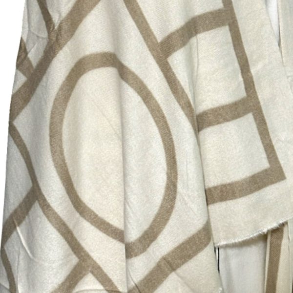 Luna-Chiara | צעיף-שאל גדול יוקרתי צבע טאופ אופוויט-חום קיארה