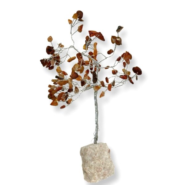 Cristal-עץ אבני קריסטל קרנליאן לשמחה,תקווה ואנרגיה עוצמתית