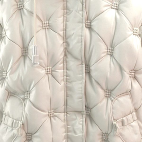 J-Clair | מעיל פוף קווילט מרופד יוקרתי עם קפוצ'ון צבע אופוויט ג׳וקלייר