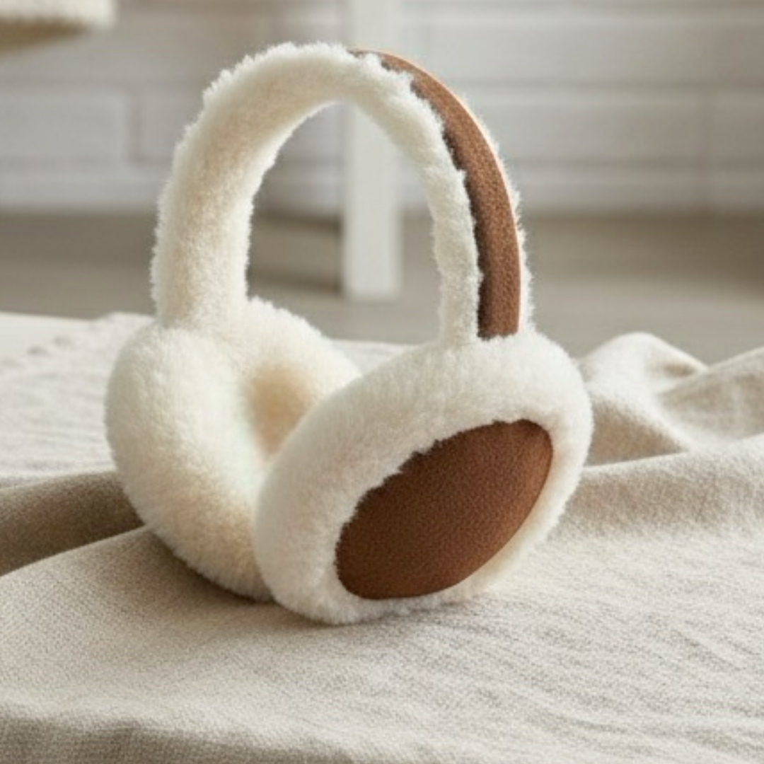 Ciel écarlate | מחמם אוזניים פרוותי אופנתי צבע חום סיאל אקרלט