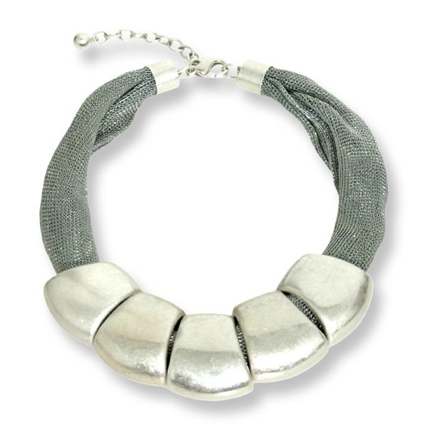 Joyas -שרשרת "אורבן-אלגנס" אופנתית צבע כסף ג'ויה