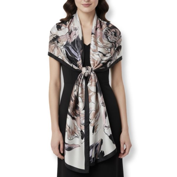 Vince Camuto | צעיף גדול יוקרתי פריחה לילית וינס קמוטו