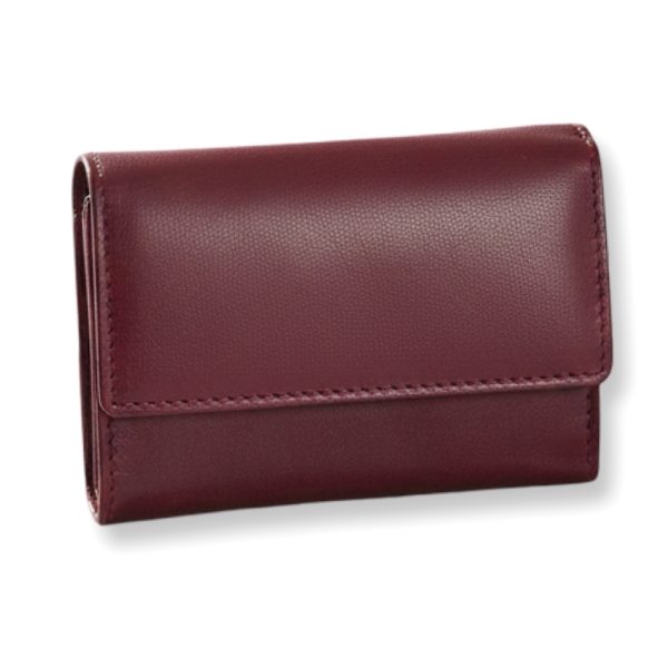 LeaLab | ארנק מיני מעור בורדו יוקרתי ליאלב