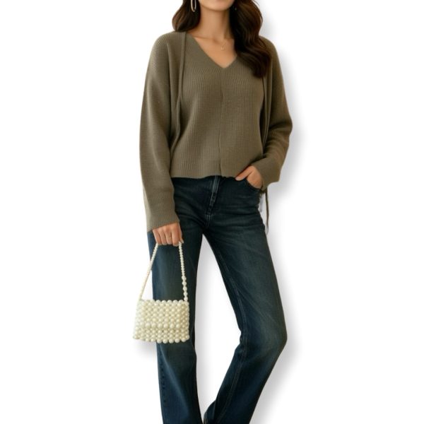 LeaLab | Pearl Glam תיק ערב מיני צבע אופוויט ליאלב