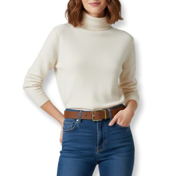 Ralph Lauren | חגורת עור דו צדדית אבזם לוגו בגימור יוקרתי ראלף לורן