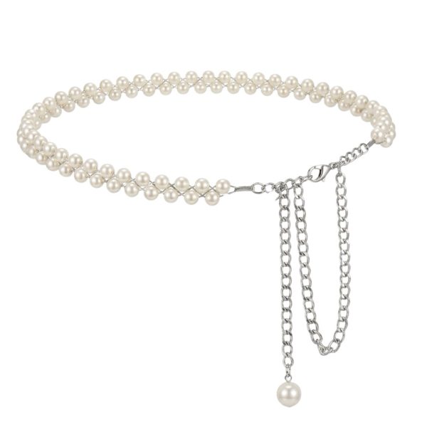 LeaLab | חגורת שרשרת פנינים כפולה ליאלב