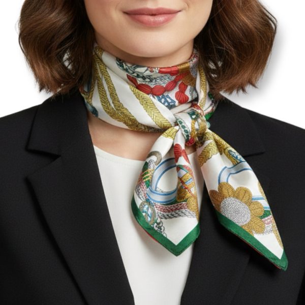 Seta | צעיף/עניבה משי דק מרבלה טווילי סטה