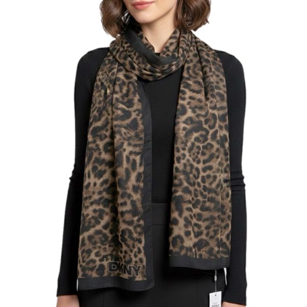 DKNY-Donna Karan | צעיף גדול יוקרתי מנומר דונה קארן