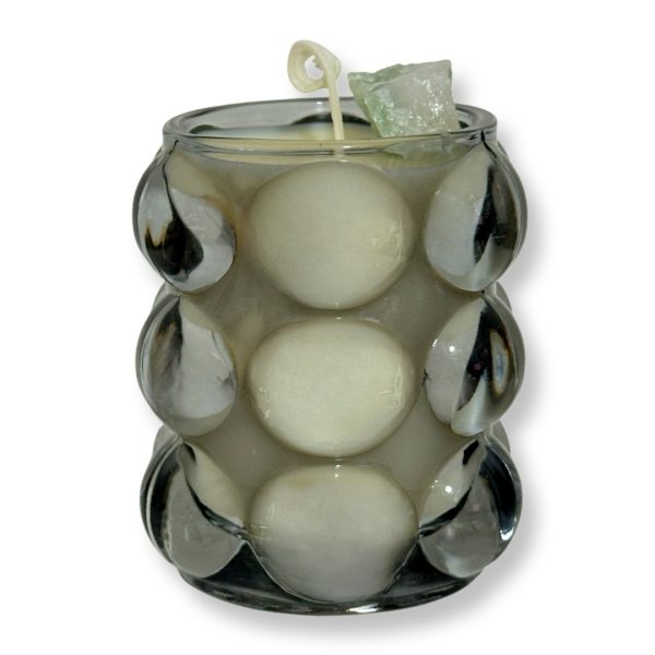 Pure Luck Bubble Candle | נר הצלחה יוקרתי מעוצב בקריסטל אוונטורין