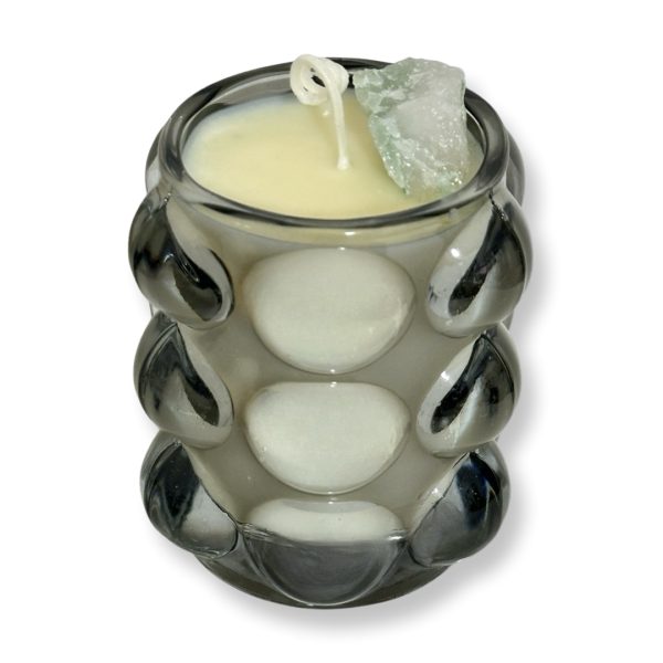 Pure Luck Bubble Candle | נר הצלחה יוקרתי מעוצב בקריסטל אוונטורין